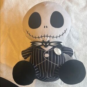 Disney Jack Skellington Plush in Black and White